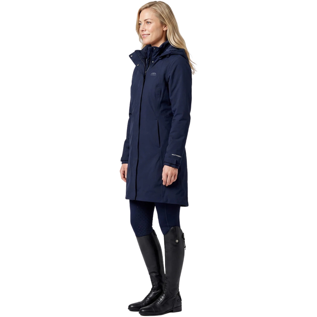 2026 WeatherBeeta Femmes Protect Étanche Isolé Veste De Conduite Longue 1031368 - Navy